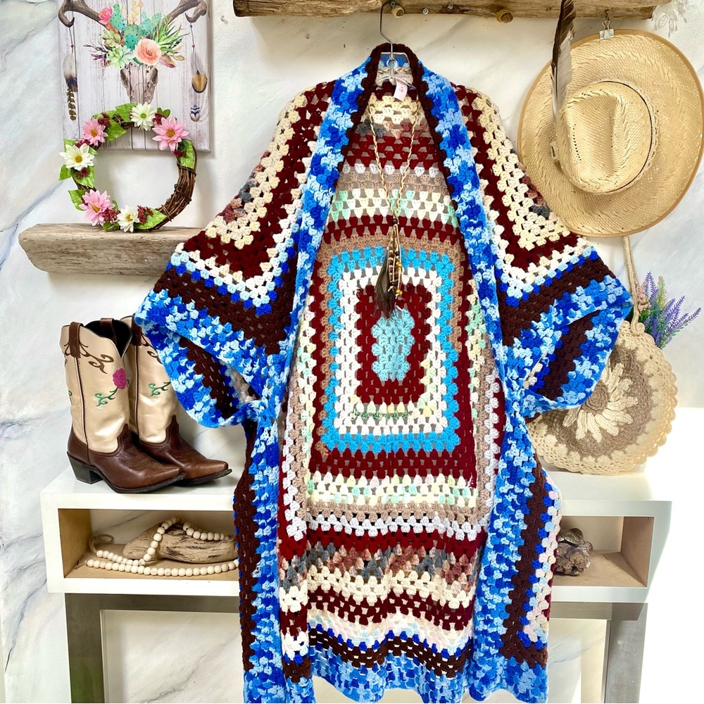 Multicolor Crochet Cardigan